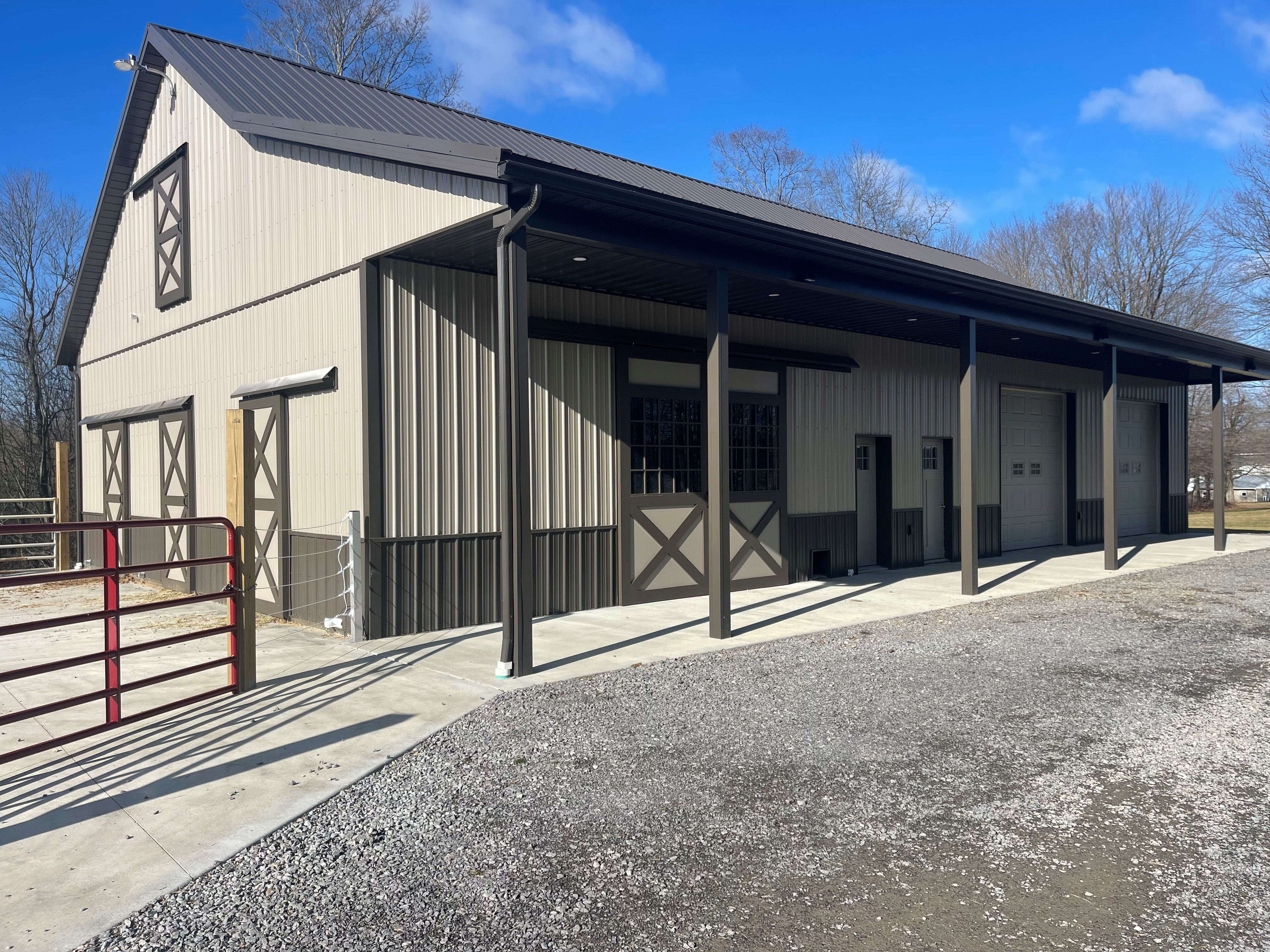 Horse barn